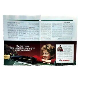 1989 Lionel Electric Train Ad – Childhood Memories Vintage Model Railroad Print